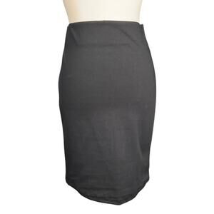Old Navy Black Pencil Skirt Women’s Small Stretch Knee Length Back Slit Casual